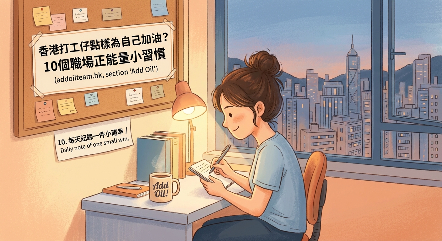 香港打工仔點樣為自己加油？10個職場正能量小習慣 — 2
