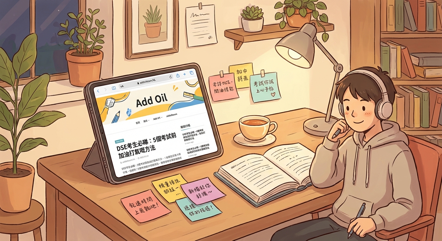 DSE考生必睇:5個考試前加油打氣嘅方法 — 3
