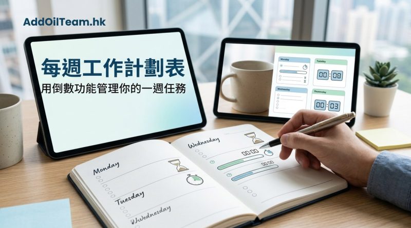 每週工作計劃表：用倒數功能管理你的一週任務