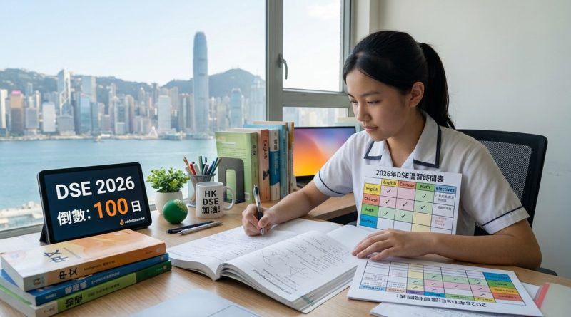 2026年香港DSE倒數100日溫習攻略：高效時間表與減壓秘訣